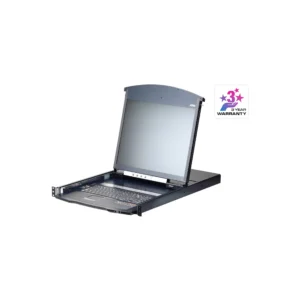 ATEN | 19" 8 Port  cat5 Dual Rail LCD Over IP KVM Switch- Local and Remote Shared Bus  | KL1108VN-AXA-AE