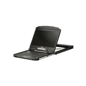 ATEN | 1U Ultra Short Depth Single Rail WideScreen LCD Console (USB / VGA) | CL3100NX-ATA-AE
