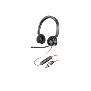 Poly Blackwire 3320 Stereo Microsoft Teams Certified USB-C Headset +USB-C/A Adapter | 8X220AA