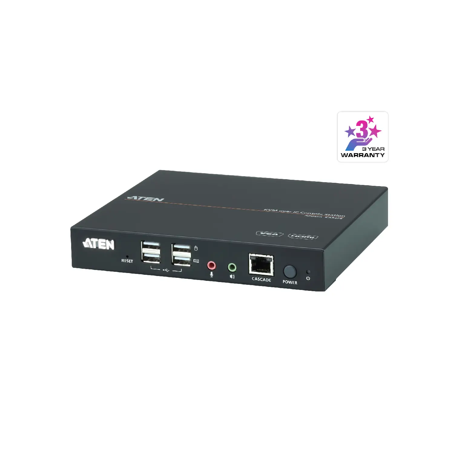 ATEN | VGA/HDMI KVM over IP Console Station | KA8278-AX-E