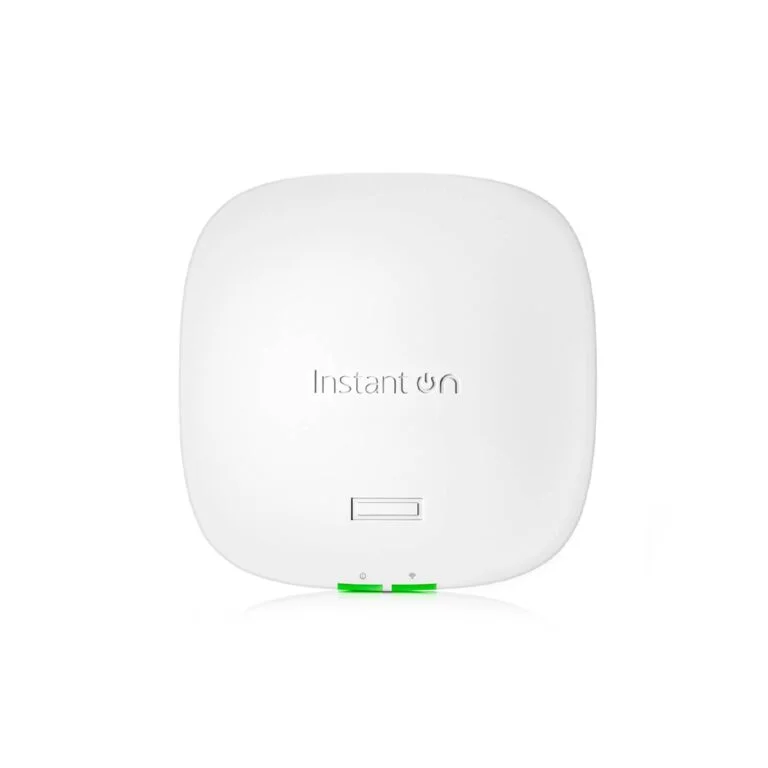 Aruba Instant On AP32 (RW) Dual Radio Tri Band 2×2 Wi‑Fi 6E Indoor Access Point | 2 Year | S1T23A