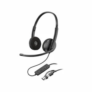 Poly Blackwire 3220 Stereo USB-C Black Headset +USB-C/A Adapter (Bulk) (8X2J9A6)
