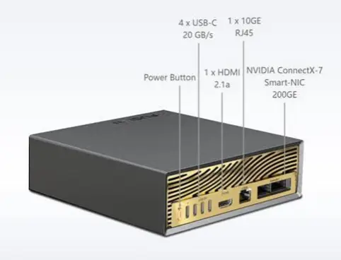 xFusion FusionXpark GB10 | 20 core Arm CPU | 128 GB LPDDR5x | 4 TB NVMe | NVIDIA DGX OS | 1-year warranty 6 Edge AI applications on desktop